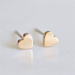 Small Dainty Gold Heart Stud Earrings, Tiny Gold Hearts, Minimalist Earrings, Everyday Gold Studs, Gifts For Her, Cute Little Heart Earrings