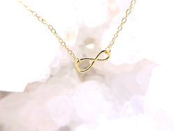 Gold Infinity Necklace, Boho Dainty Necklace, Anniversary Gifts For Her, Minimalist Jewelry, Infinity Sign, Jewelry 925 Sterling Silver,