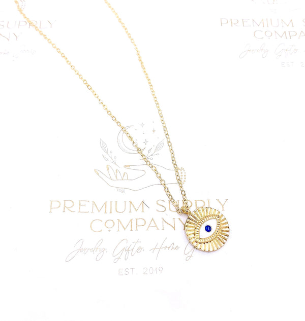 Gold Evil Eye Necklace, Boho Jewelry, Minimalist Necklace, Dainty Turkish Evil Eye Necklace, Watchful Eye, Protection Jewelry, Gifts For Her