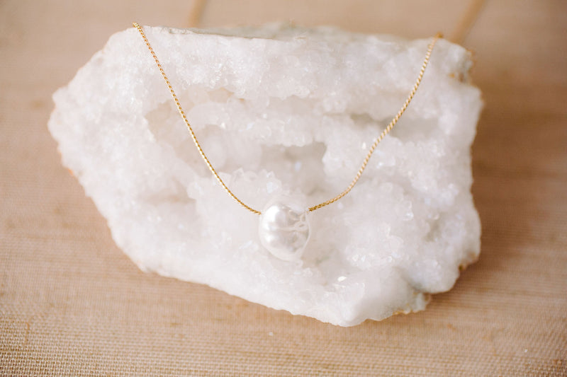 Natural Pearl Pendant Necklace, Simulated Raw Pearl, Irregular Baroque Pearl Necklace, Minimalist Jewelry, Elegant Necklace, Boho Jewelry,